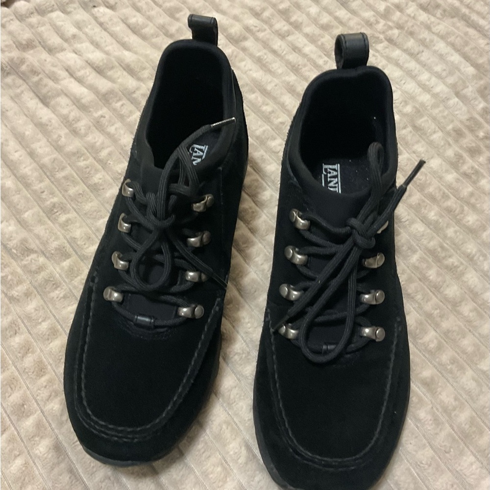 Lands End Women’s Black hiking boots Like New